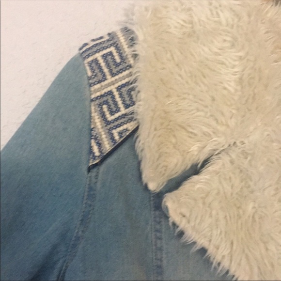 Free People Fur and Denim Boho Jacket - Picture 2 of 6